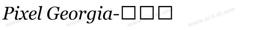 Pixel Georgia字体转换